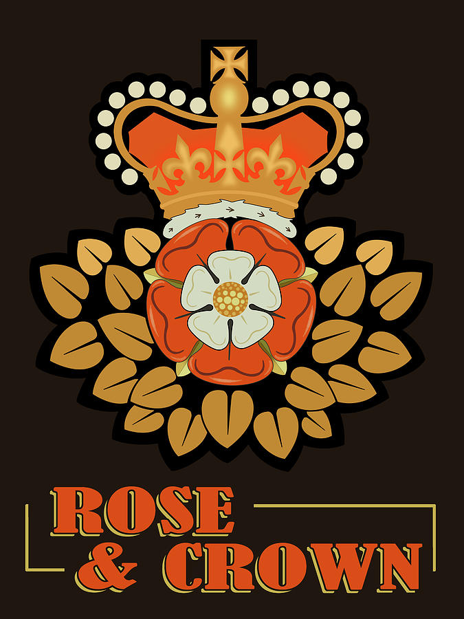 Rose and Crown Pub Sign Photograph by Mark Rogan - Fine Art America