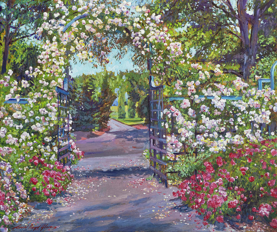 Rose Arbor New York Botanical Gardens Painting