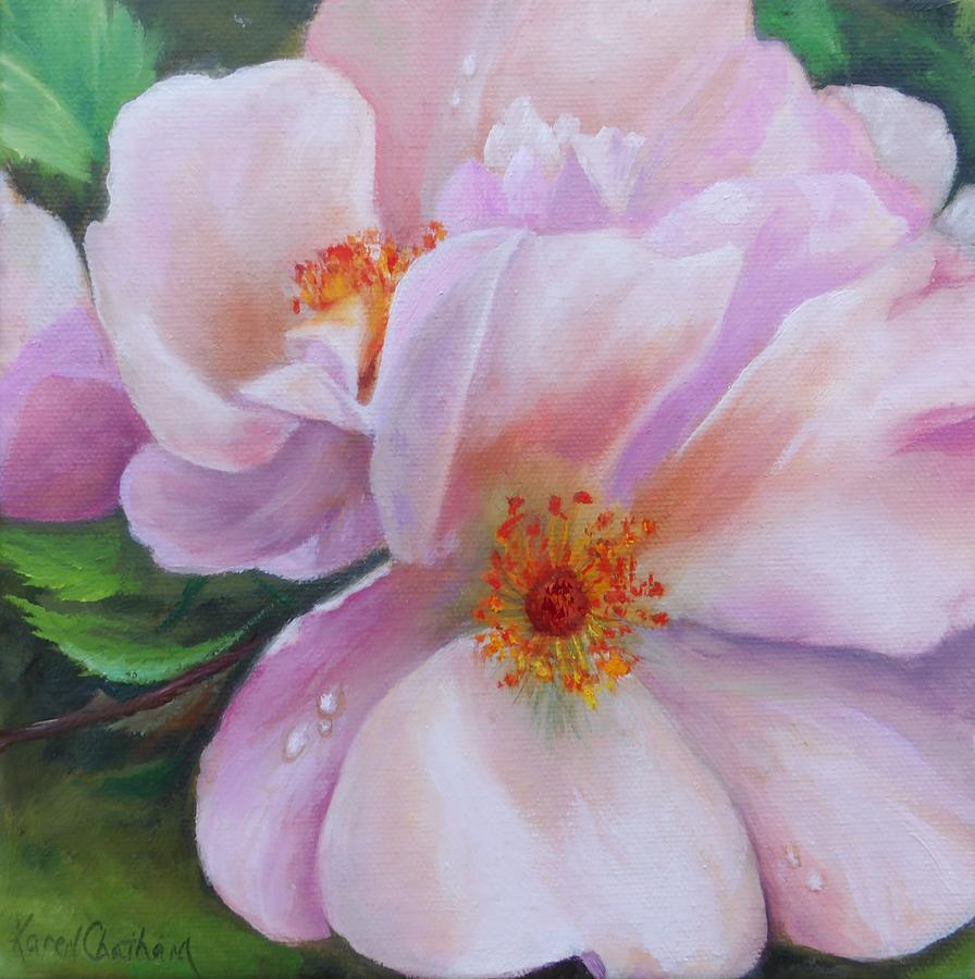 Rose Blossom Special Painting by Karen Kennedy Chatham