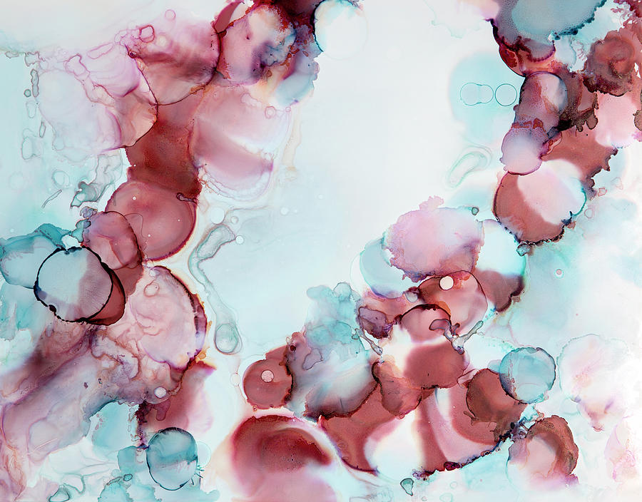 Rose Bubbles Painting by Katrina Nixon