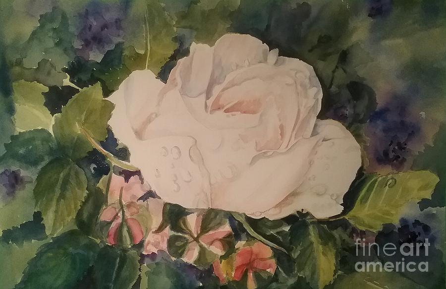 Rose buds Painting by Sonia Mocnik