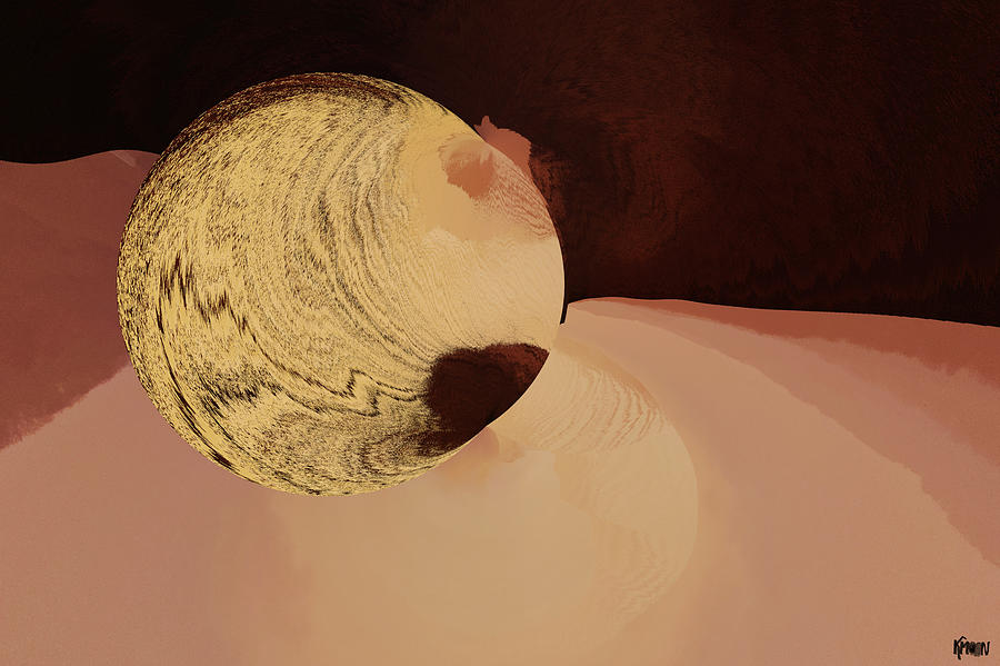 Digital Digital Art - Rose dun soir by The KMoon Digital Digital Art - Rose dun soir by The KMoon