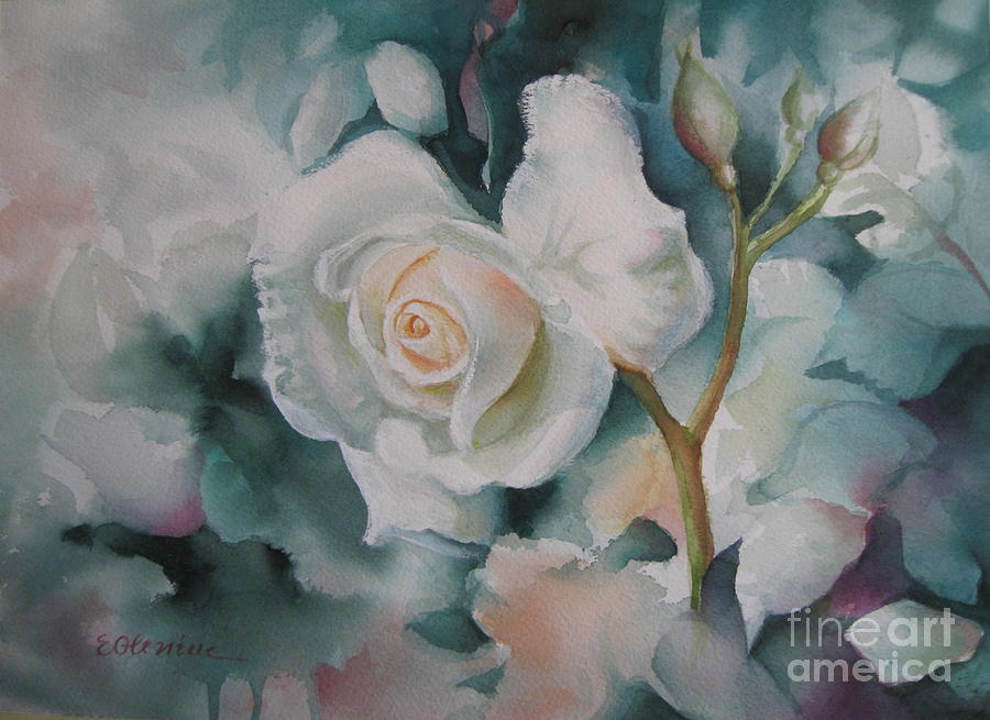 Rose Painting by Elena Oleniuc