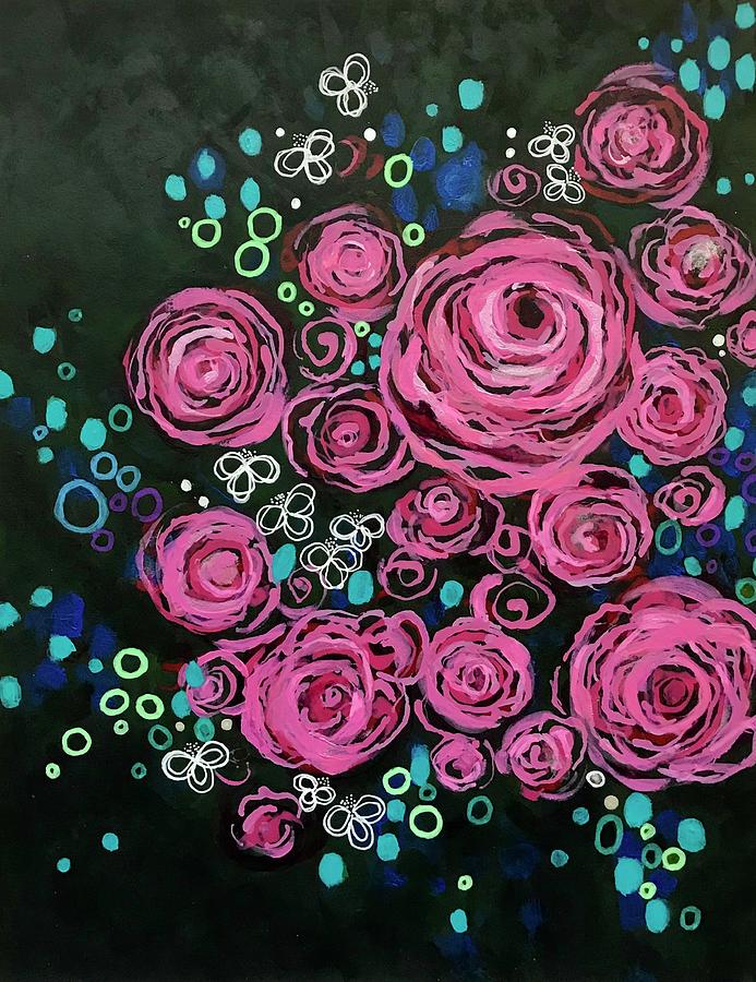 Rose Painting - Rose Fling III by Doris Chou