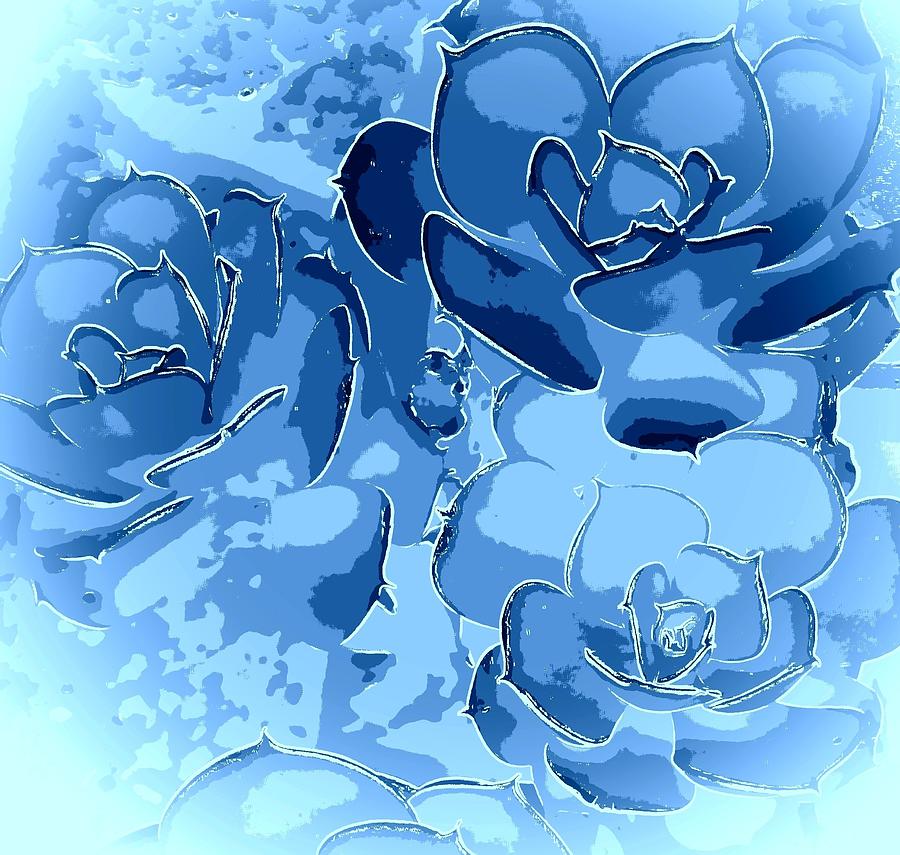 Rose Flow Digital Art by Loraine Yaffe