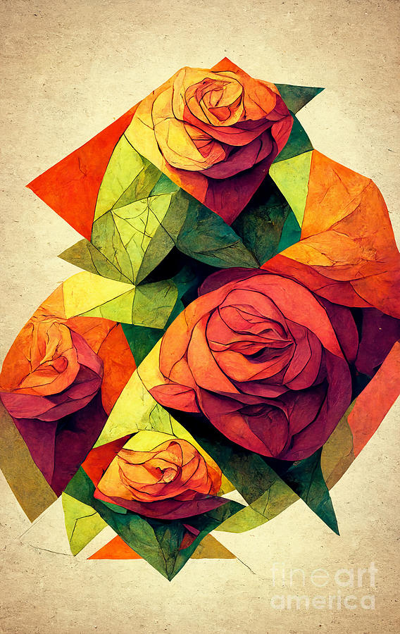 Rose Geometry Digital Art