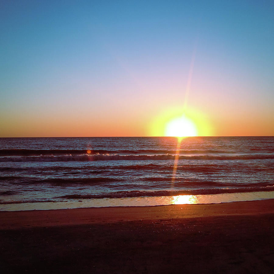 Rose Gold Beach Sunset Photograph by Jo M - Fine Art America