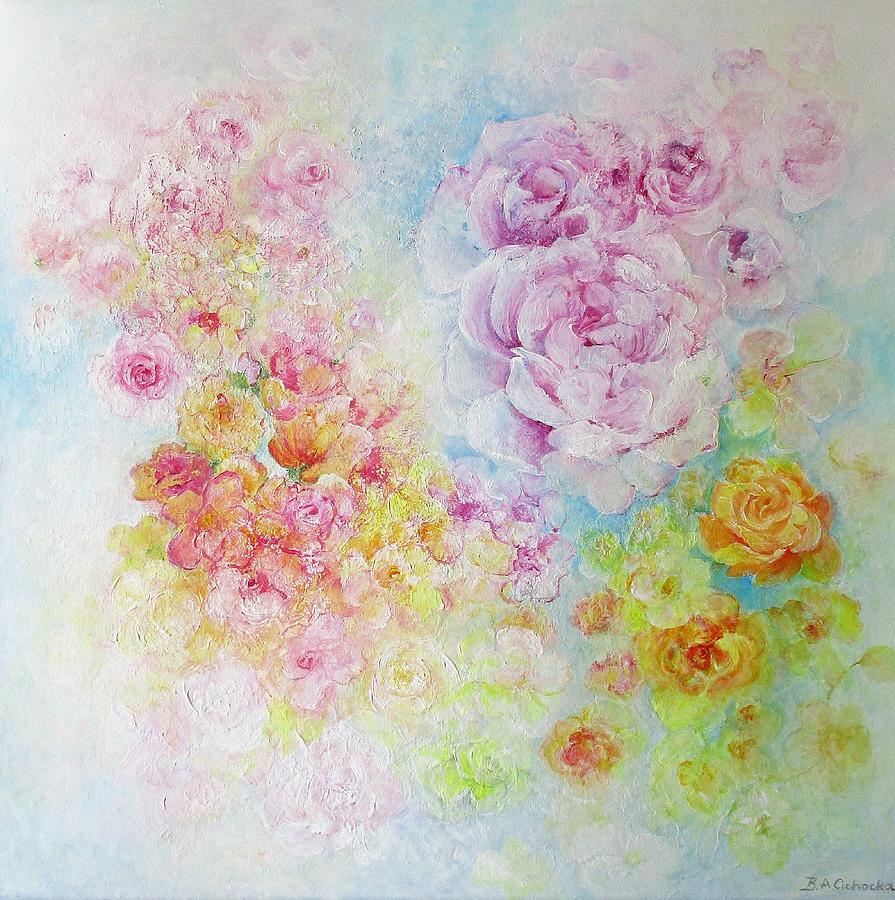 Rose Infusion  Painting by Barbara Anna Cichocka