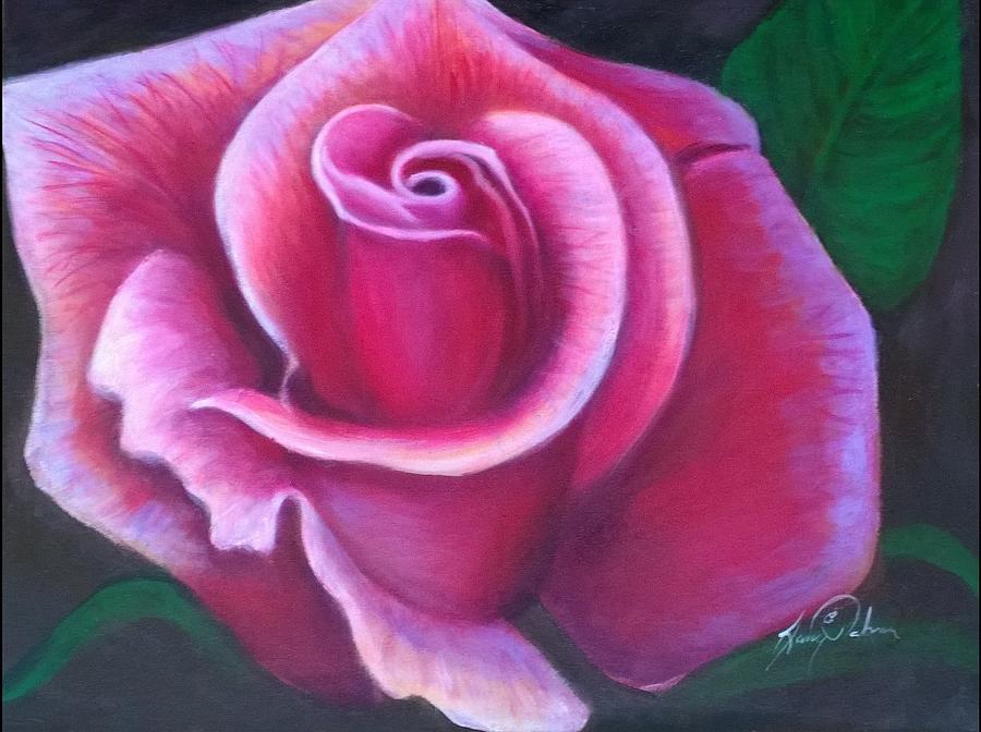 Rose Painting by Larry Palmer
