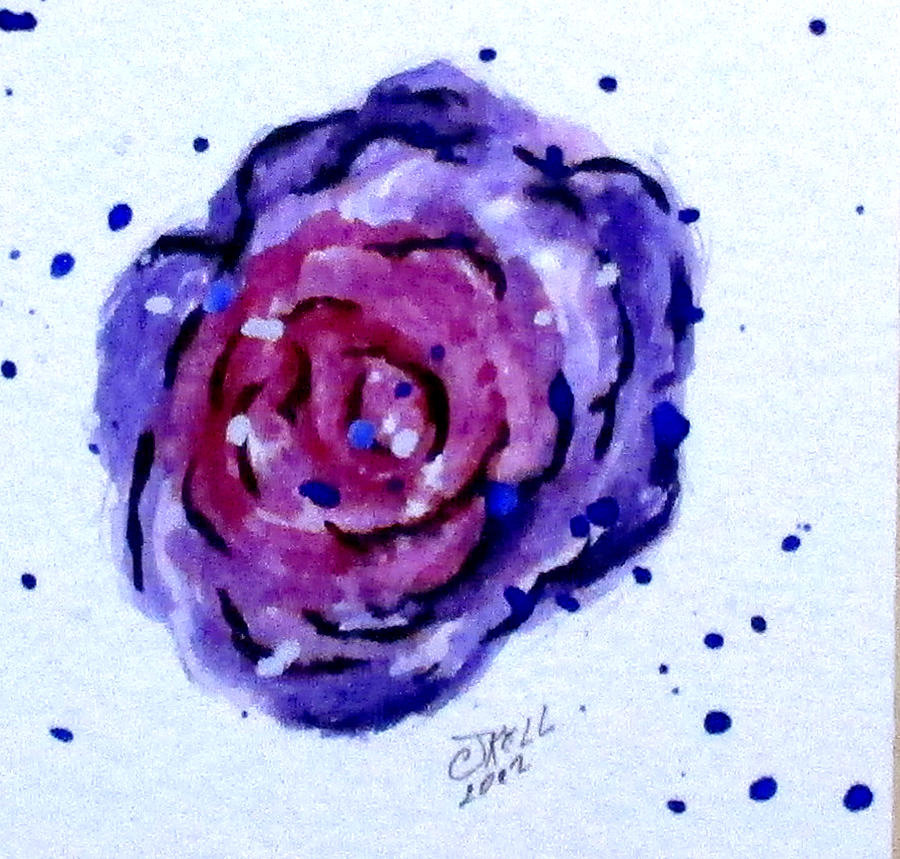 Rose No3 Painting by Clyde J Kell