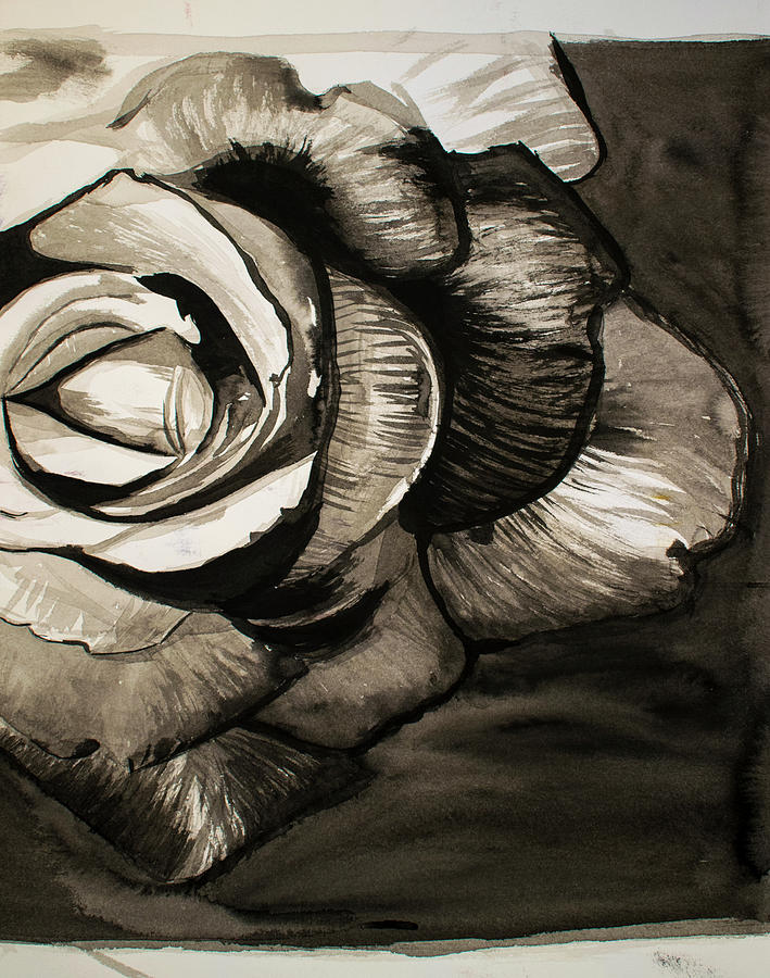 Rose Painting by Rowan Lyford