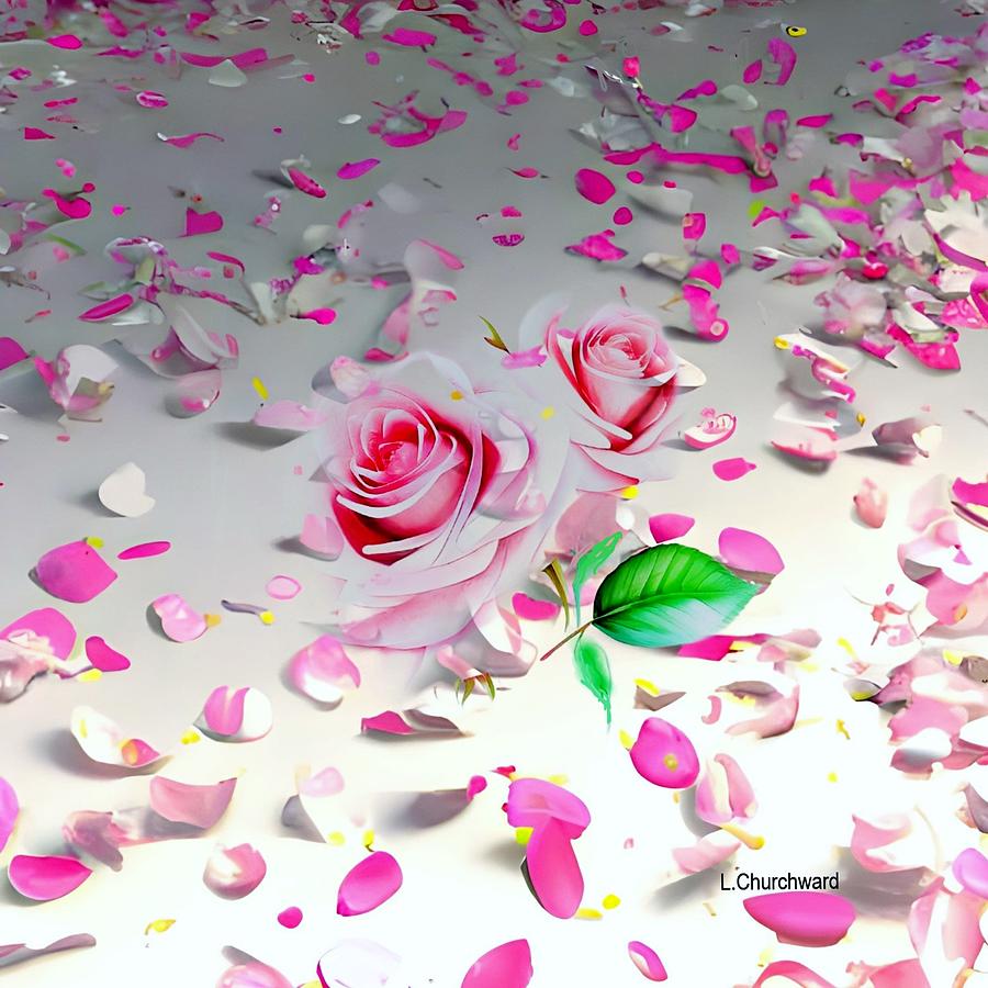 Rose Petals Digital Art by Lois Churchward - Fine Art America