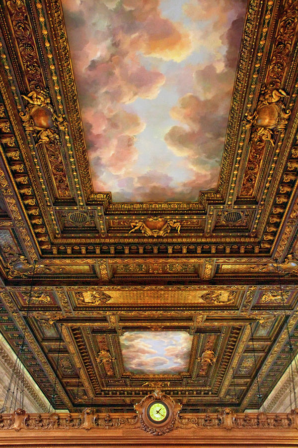 Rose Reading Room Ceiling Photograph by Jessica Jenney