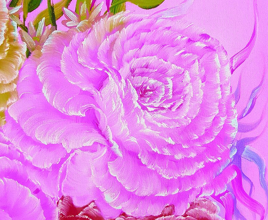 Rose Romance Passionate Pink Painting
