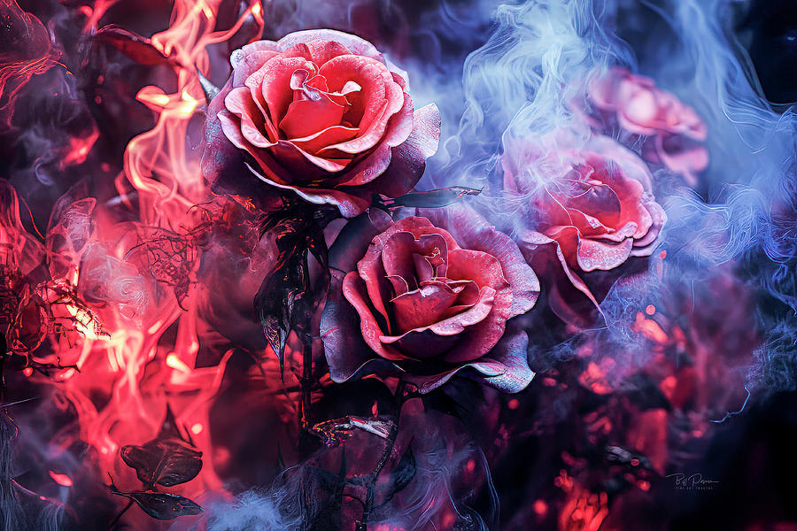 Rose Smoke Digital Art by Bill Posner