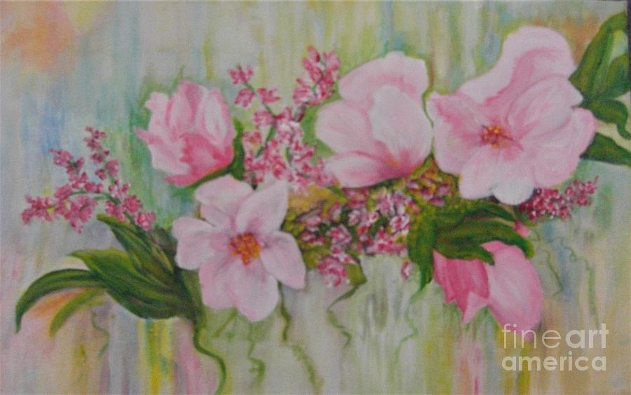 Rose Splendor Painting by Deborah Ann Baker