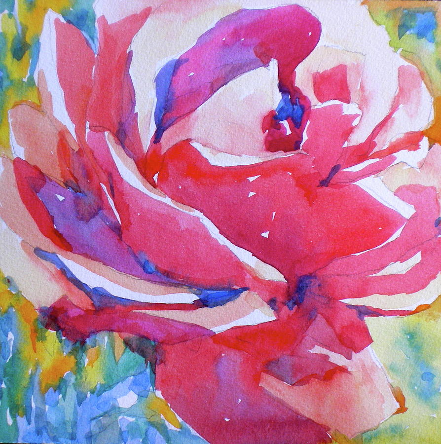 Rose Sunshine Painting by Jo Mackenzie