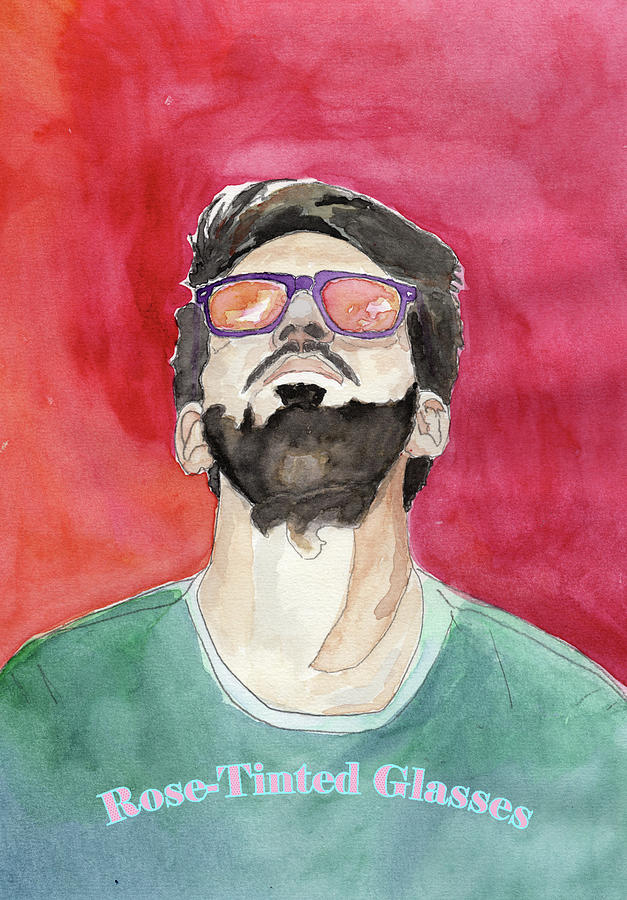 Rose Tinted Glasses Painting By Emjay Heiss