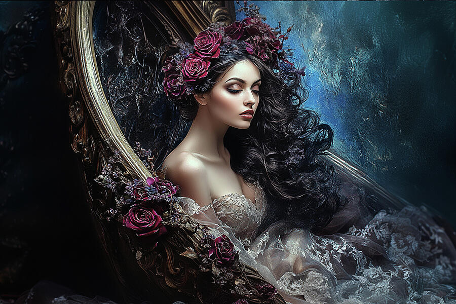 Rose Woman Digital Art by Lisa Yount Rose Woman Digital Art by Lisa Yount