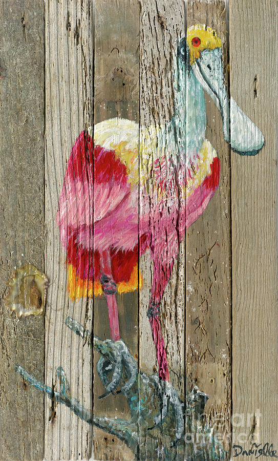 Roseate Spoonbill Painting by Danielle Perry