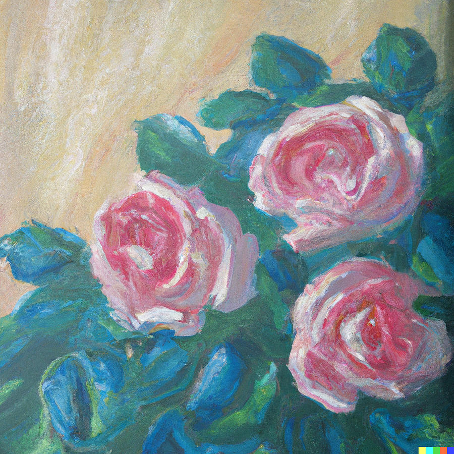 Rosebud Painting by Aviv Rokah - Fine Art America