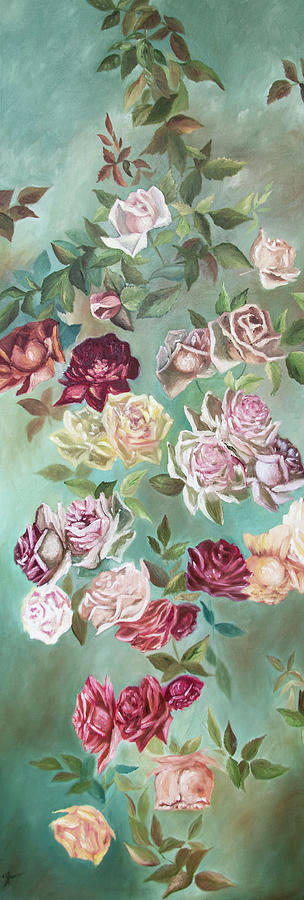 Rosebud Painting by Katrina Nixon
