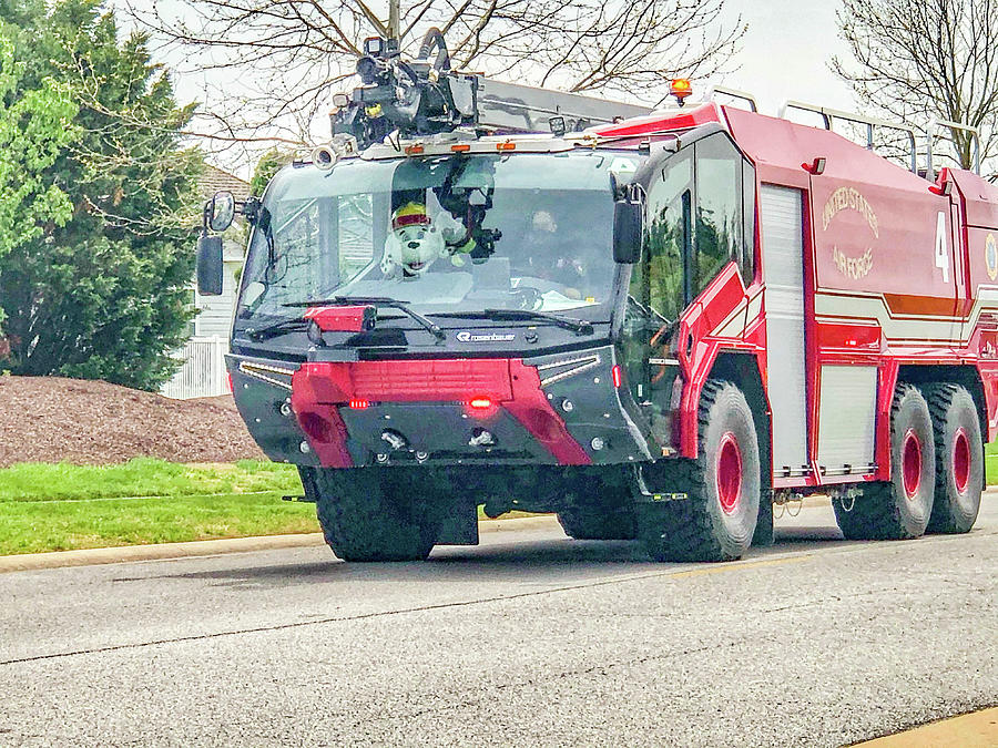  Rosenbauer  Fire  Truck  Photograph by William E Rogers