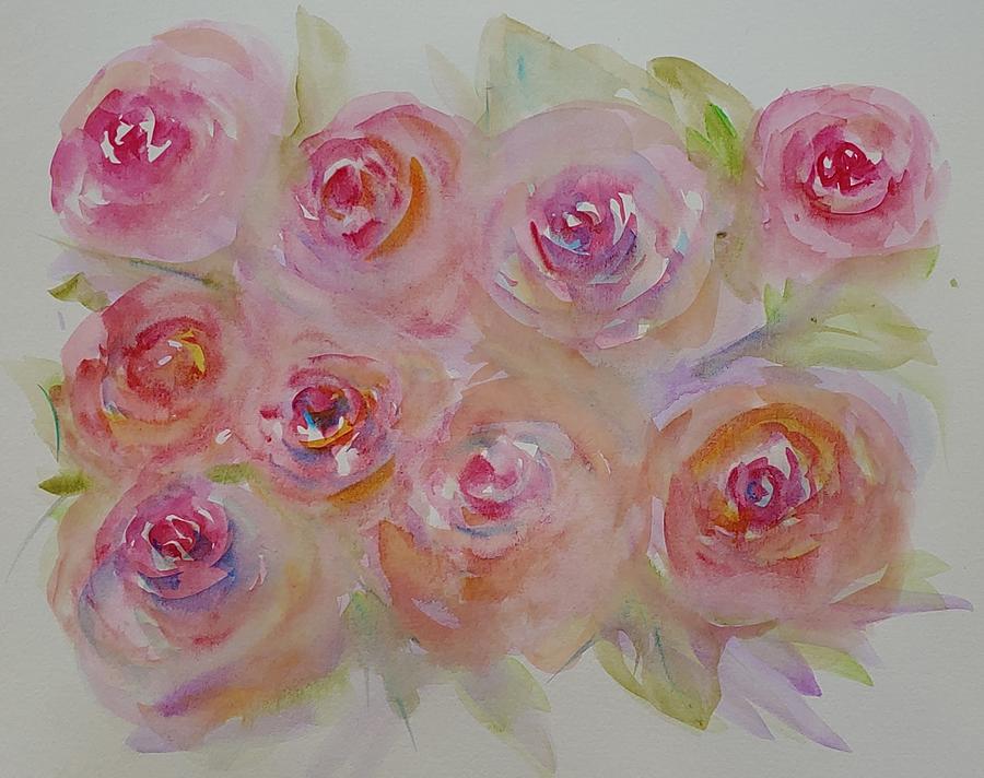 Roses Painting by Alma Yamazaki