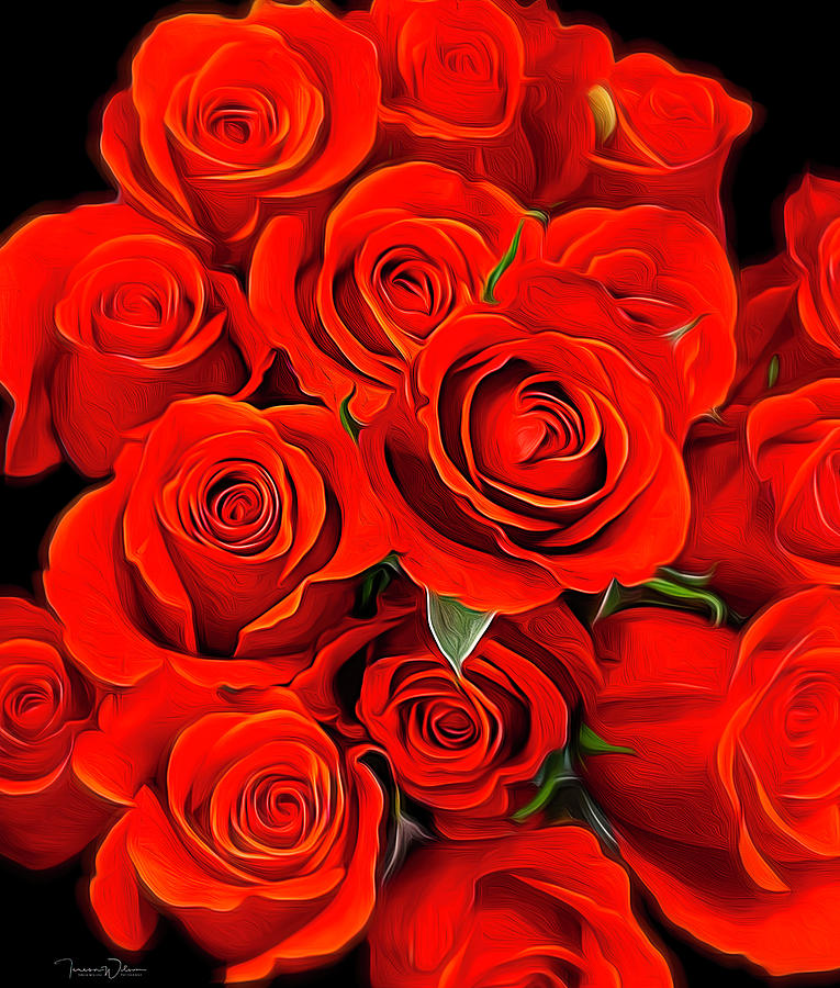 Roses Are Red Photograph by Teresa Wilson
