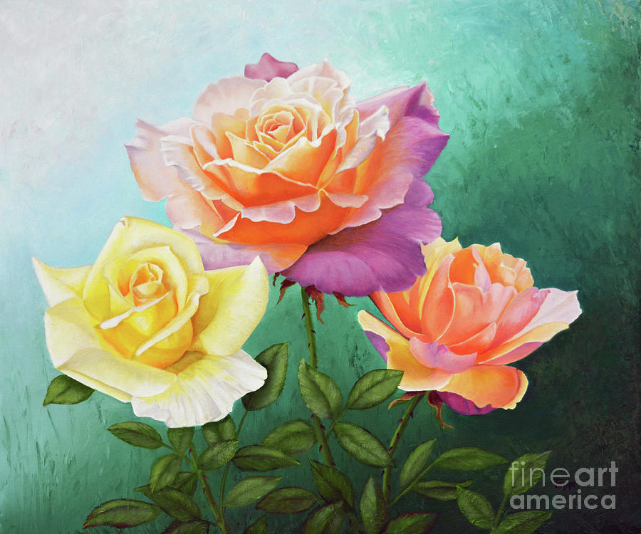 Roses for My Love Painting by Jimmie Bartlett