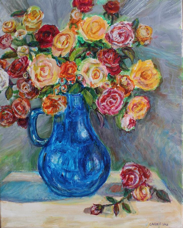 Roses Galore Painting by Veronica Cassell vaz