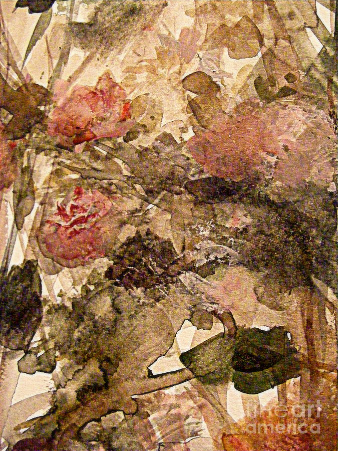 Stems And Leaves Painting - Roses Imagined by Nancy Kane Chapman
