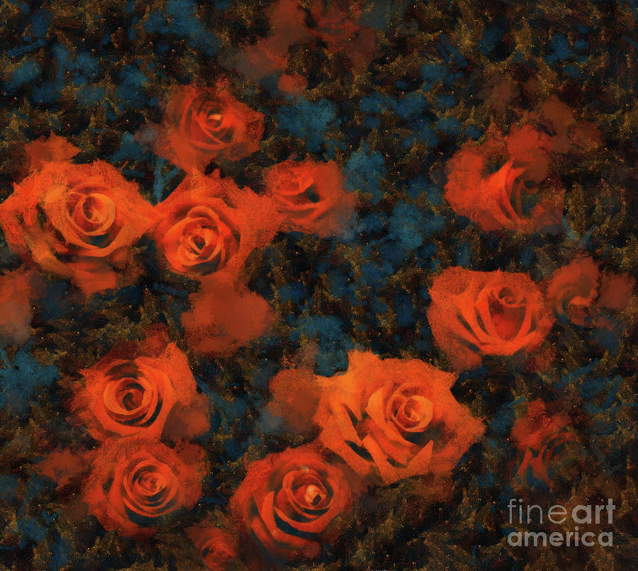 Rose Painting - Roses by Jacky Gerritsen