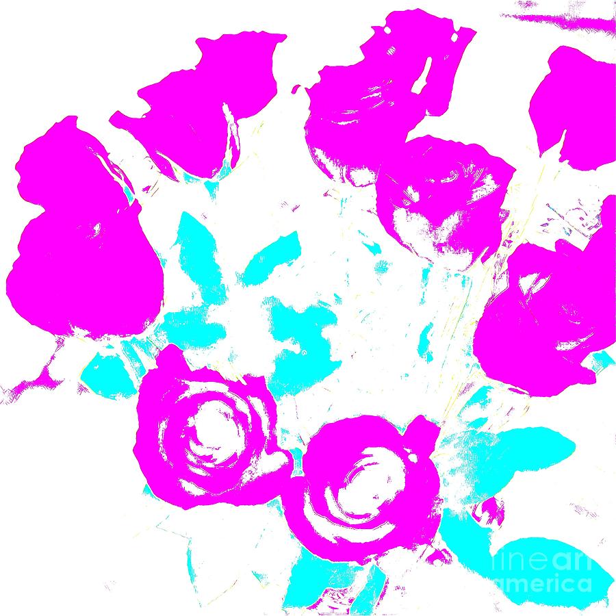 Roses Digital Art - Roses by Karen Francis Roses Digital Art - Roses by Karen Francis