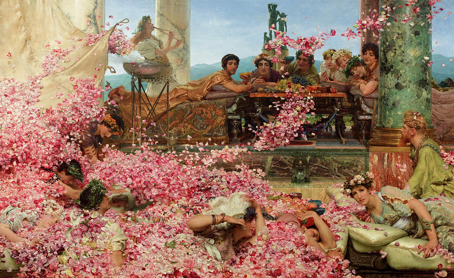 Lawrence Alma Tadema Painting - Roses of Heliogabalus by Sir Lawrence Alma-Tadema