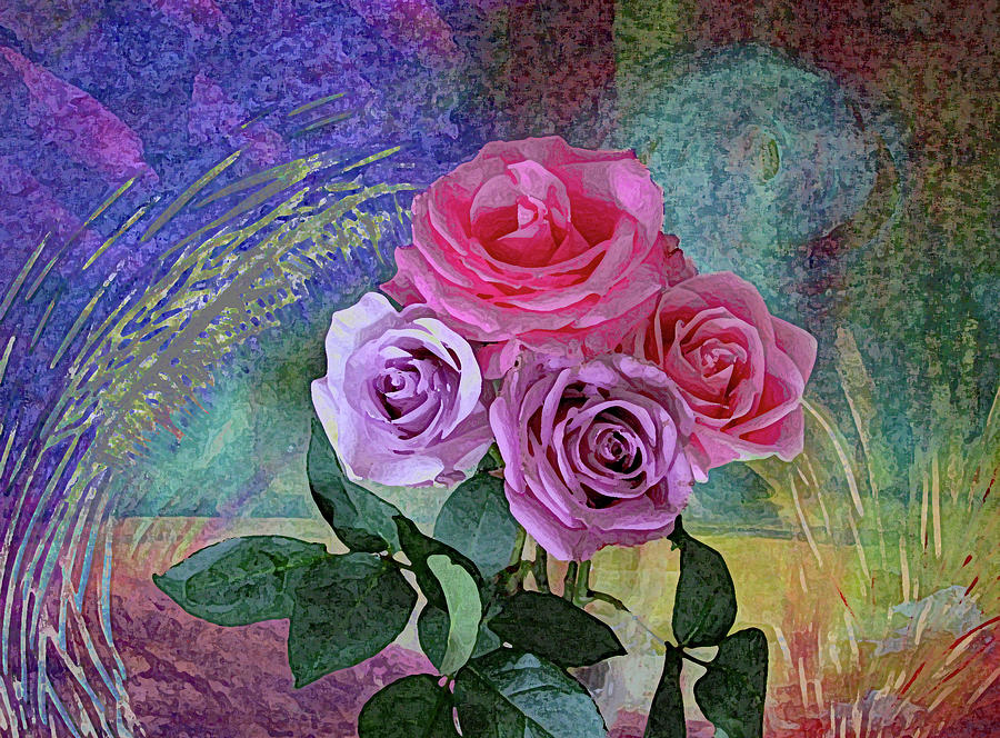 Roses of Pink and Lavender Photograph by Corinne Carroll