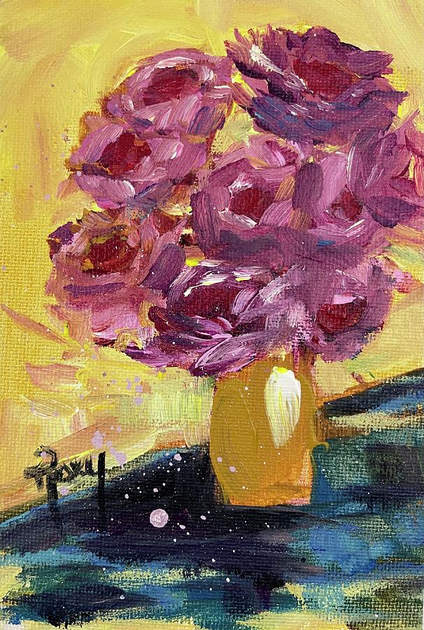 Roses on a Sunny Day Painting by Roxy Rich