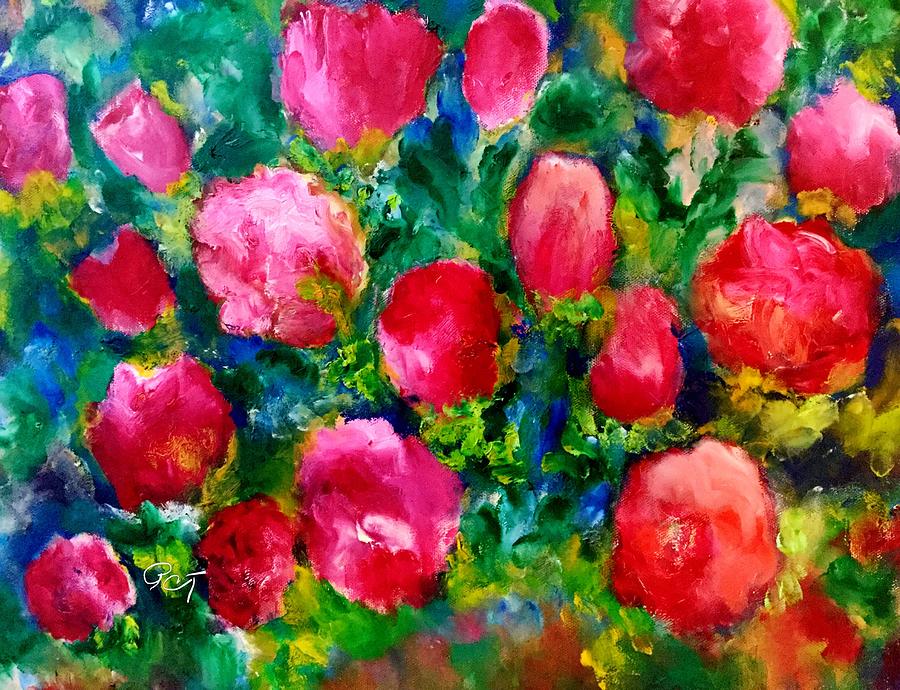 Rose Painting - Roses Red by Patricia Clark Taylor