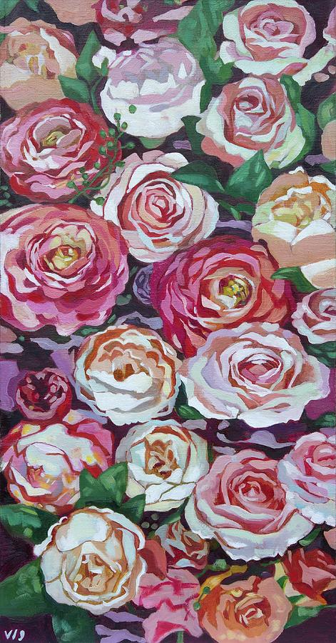 Roses Painting by Viktorija Gordejeva - Fine Art America