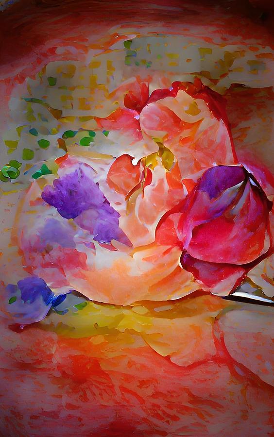 Rosey Digital Art by Rod Turner