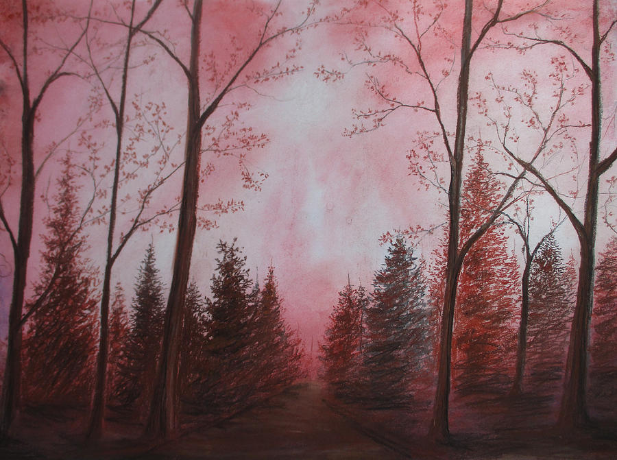 Sunset Painting - Rosey Tweaked by Jen Shearer