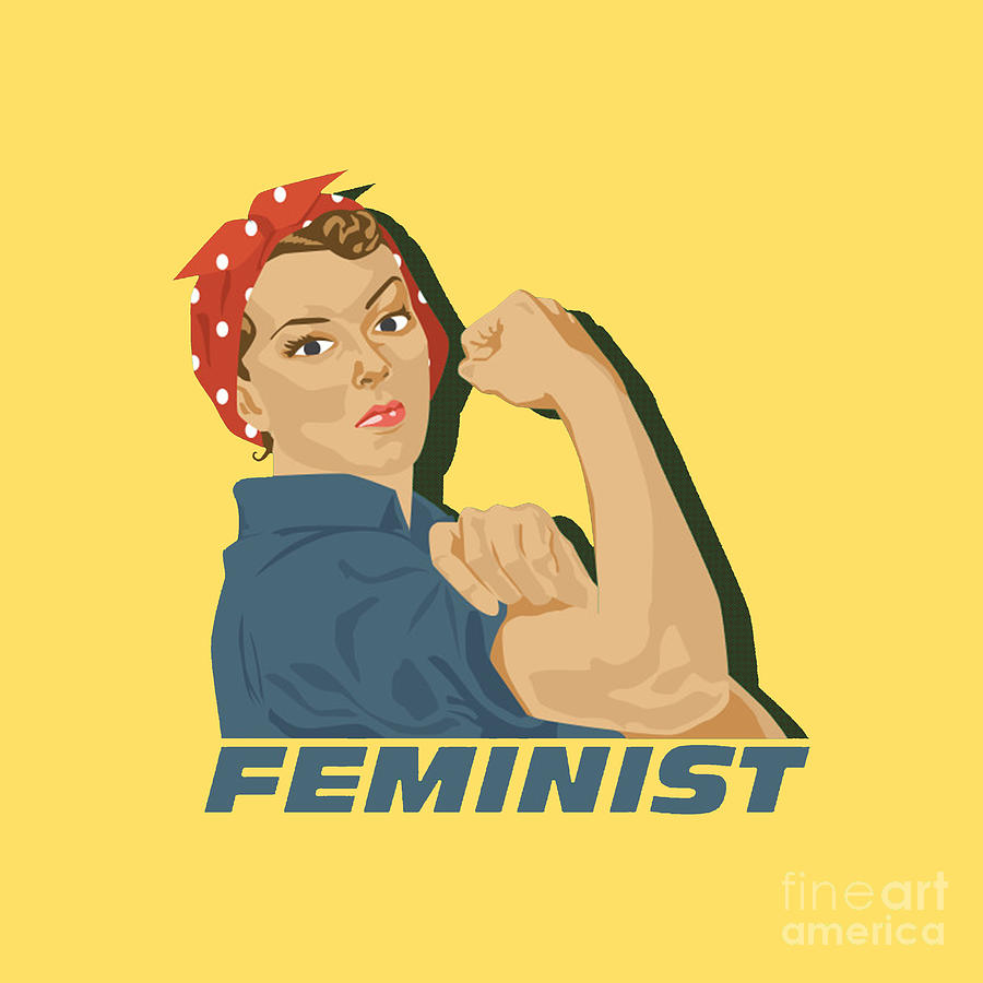 Rosie Riveter Feminist Digital Art by Amin Sholeh - Fine Art America