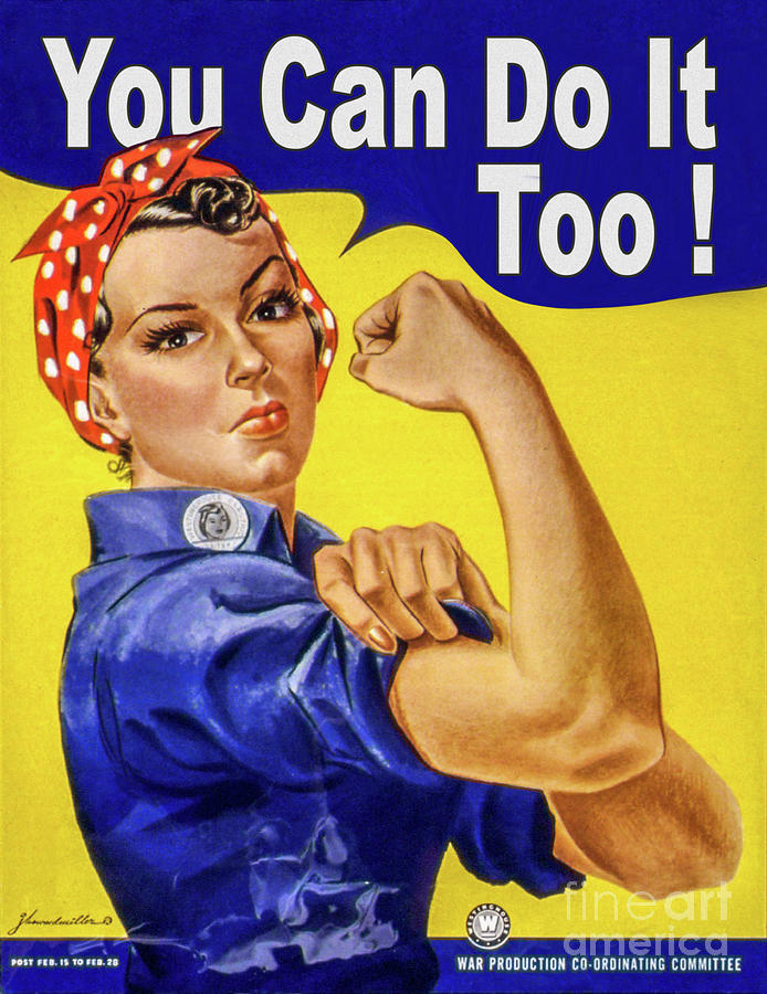 Rosie says You can do it too Painting by Delphimages Photo Creations