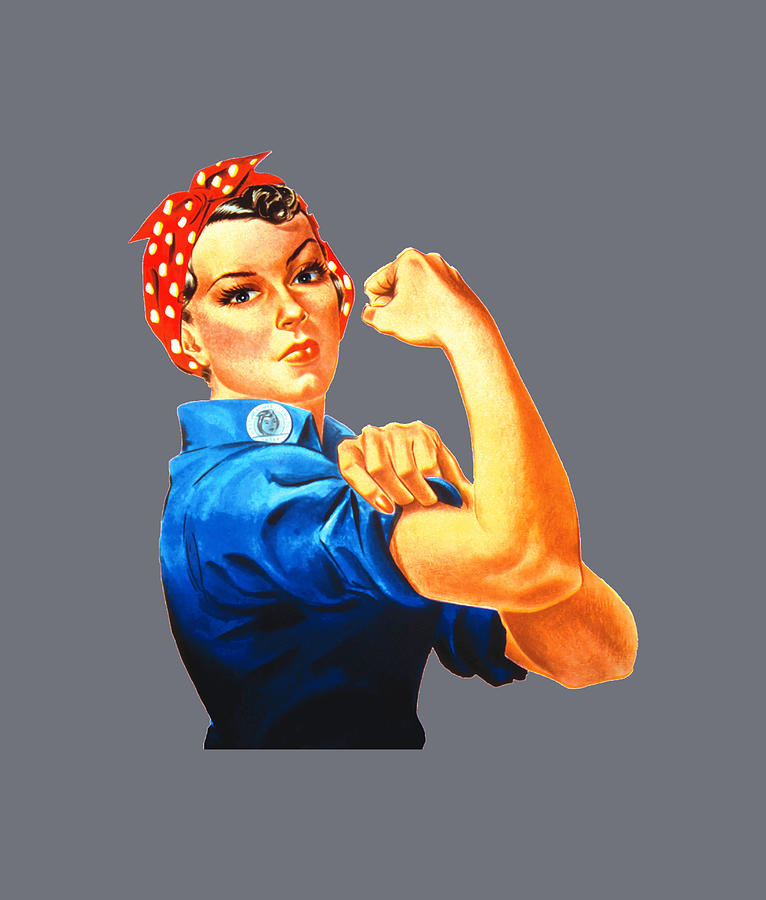 Rosie the Riveter Baby girl Painting by Jane Reece | Fine Art America