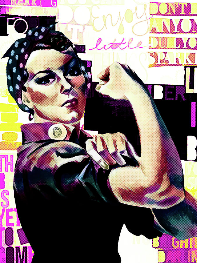 Rosie The Riveter Digital Art by Cathy Labudak | Pixels