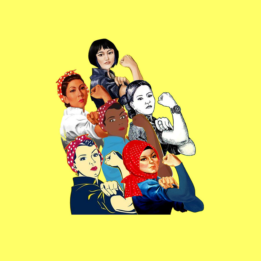 Rosie the Riveter Diversity by Greta McClain