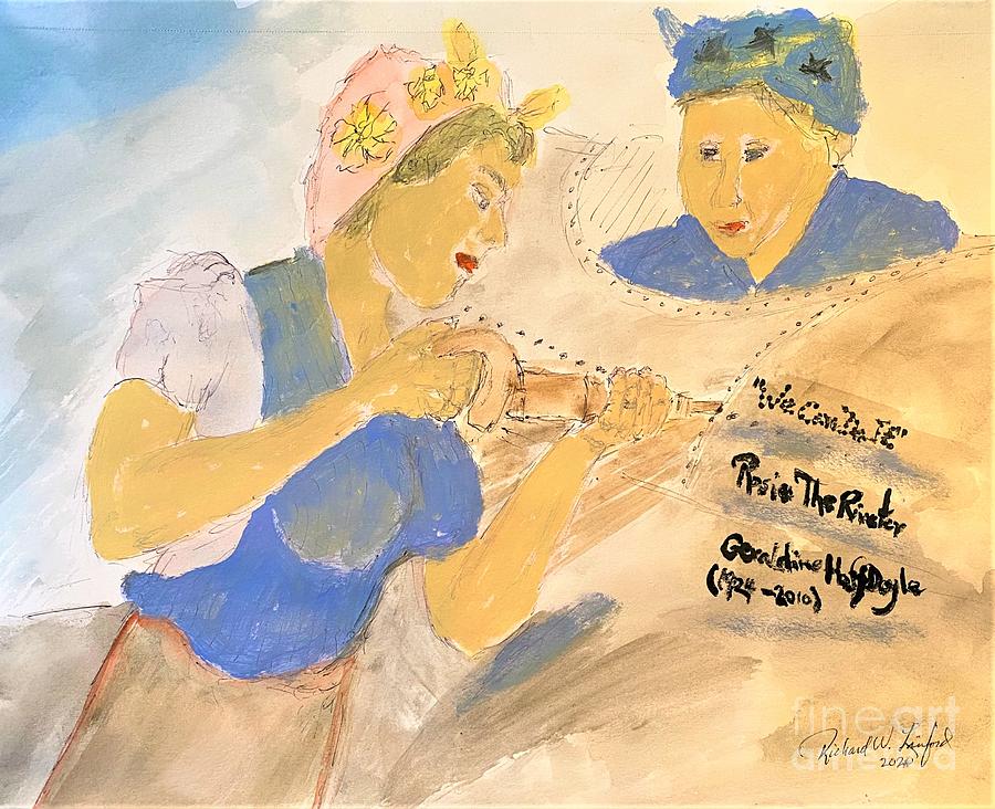 Rosie the Riveter Painting by Richard W Linford