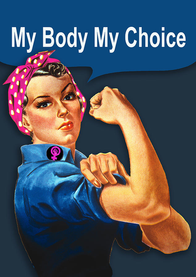 Rosie Womens Rights Pro Choice My Body My Choice Painting by Tony Rubino