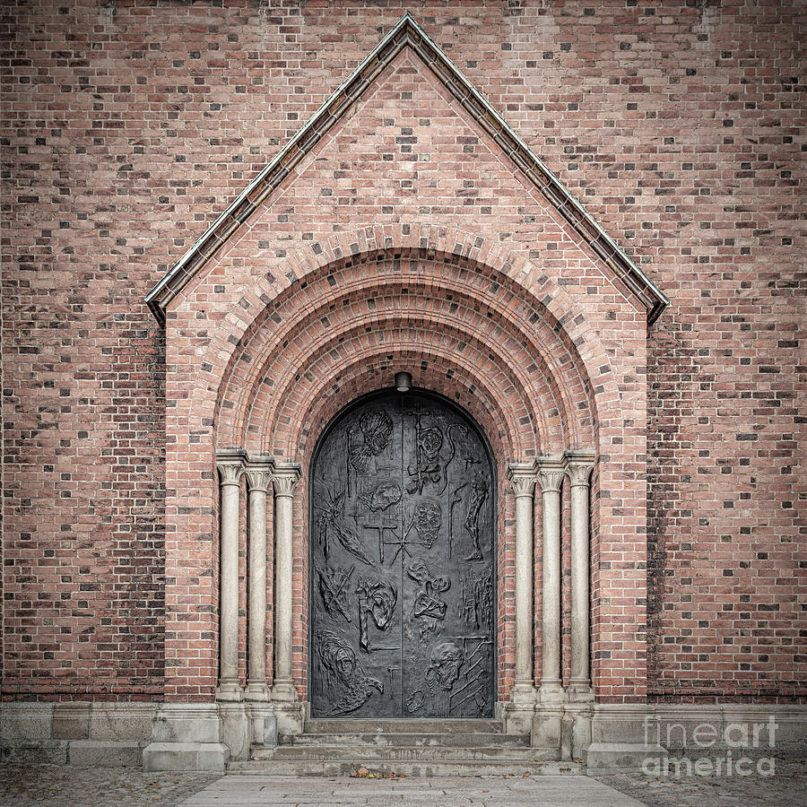 Roskilde Cathedral Main Entrance Photograph by Antony McAulay - Fine ...