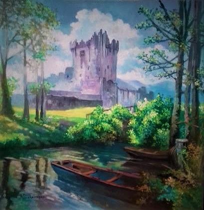 Ross Castle Kilarney Co Kerry Ireland Painting by Paul Weerasekera